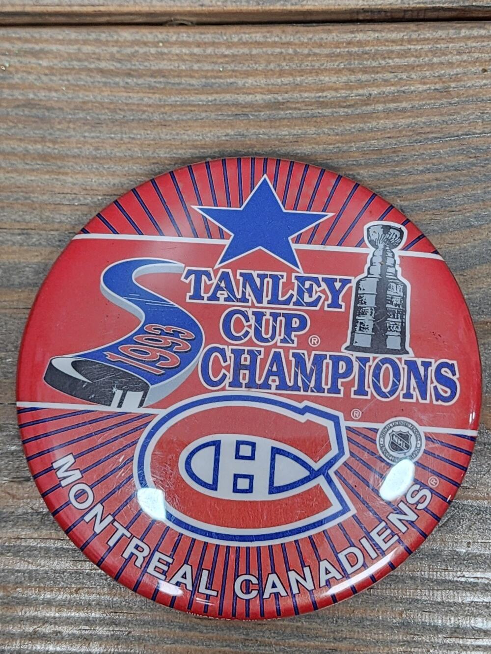 Montreal Canadiens Stanley Cup Champions Officially License Souvenir Pin 3.5"